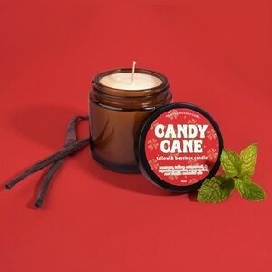 Two Beef Tallow Essential Oil Scented Candles